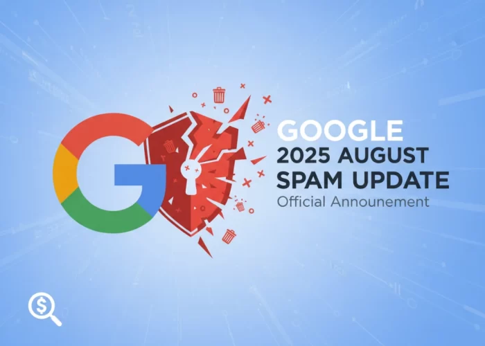 תמונה ראשית של אייקון גוגל מייצג עדכון ספאם seo 2025